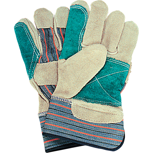 Double-Palm Fitters Gloves, Large, Split Cowhide Palm, Cotton Inner Lining EastCoast Offshore Supplies