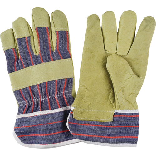 Gant pour ajusteur confortable r&eacute;sistant &agrave; l'abrasion, Grand, Paume en Cuir fleur de porc, Doublure en Coton EastCoast Offshore Supplies