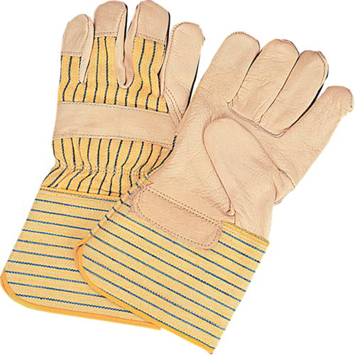 Standard-Duty Dry-Palm Fitters Gloves, Large, Grain Cowhide Palm, Cotton Inner Lining EastCoast Offshore Supplies