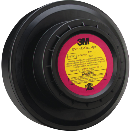 Cartouche pour appareils de protection respiratoire (APR) &agrave; &eacute;puration d'air motoris&eacute;, Gaz acide/Vapeur organique, Paquet de 1 EastCoast Offshore Supplies