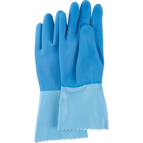 Gants lourds Blue-Grip, Taille 6/Petit, 12" lo, Latex de caoutchouc, Doublure en Interlock, 45 mils EastCoast Offshore Supplies