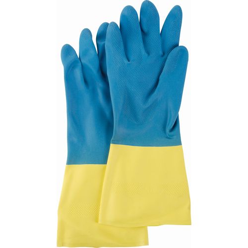 Two Tone NS53 Gloves, Size Medium/8, 13" L, Neoprene/Rubber Latex, Flock-Lined Inner Lining, 28-mil EastCoast Offshore Supplies
