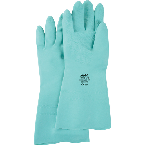 StanSolv&reg; Z-Pattern Grip Gloves, Size 6/X-Small, 13" L, Nitrile, 15-mil EastCoast Offshore Supplies