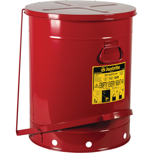 Oily Waste Cans, FM Approved/UL Listed, 21 US gal., Red EastCoast Offshore Supplies