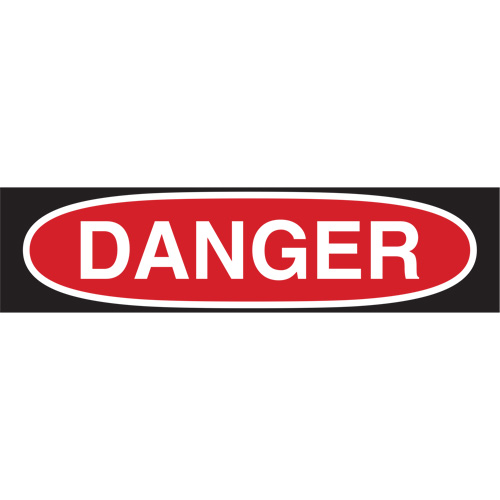 "Danger" Sign, 7" x 10", Polystyrene, English EastCoast Offshore Supplies
