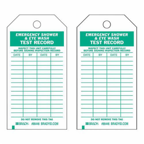 &eacute;tiquettes pour r&eacute;sultats de test, Polyester, 4" la x 7" h, Anglais EastCoast Offshore Supplies