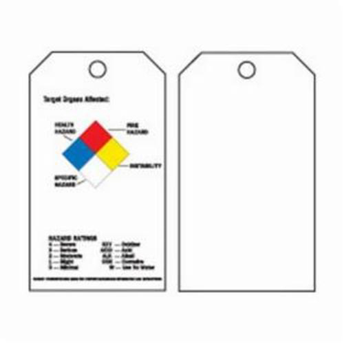 Self-Laminating Right-To-Know Tags, Polyester, 3" W x 5-3/4" H, English EastCoast Offshore Supplies