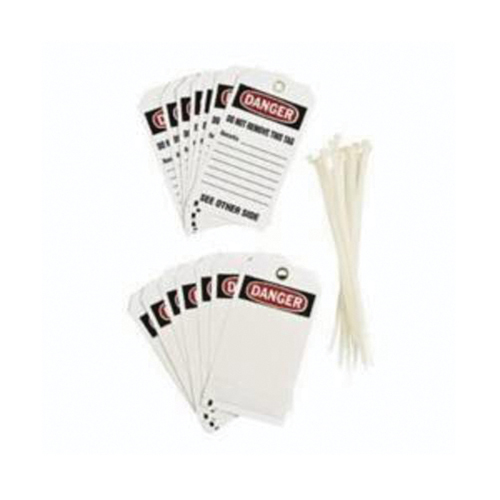 Self-Laminating Accident Prevention Tags, Polyester, 3" W x 5-3/4" H, English EastCoast Offshore Supplies
