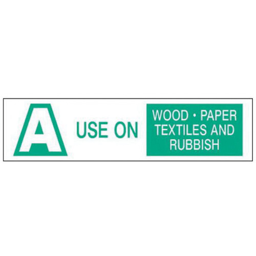 "A Use on Wood Paper Textiles and Rubbish" Labels, 6" L x 1-1/2" W, Green on White EastCoast Offshore Supplies