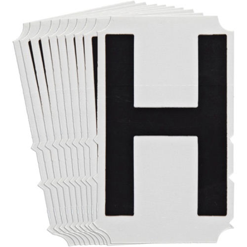 &eacute;tiquettes de lettres et chiffres gothiques individuels Quick-Align, H, 4" h, Noir EastCoast Offshore Supplies