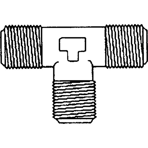 Male Pipe Tee, Brass, 1/8" EastCoast Offshore Supplies