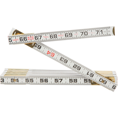 R&egrave;gle Red End Two Way, 6' lo, Bois, Graduations de 1/16" EastCoast Offshore Supplies