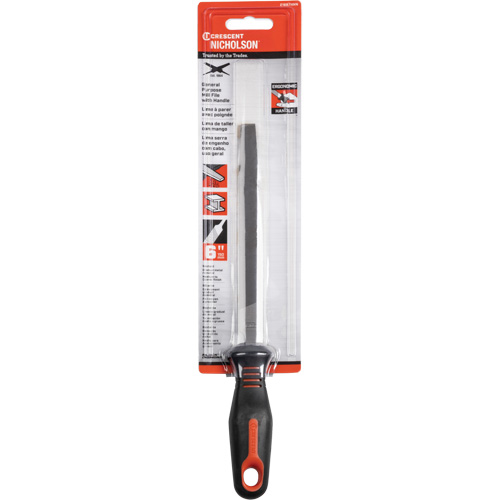 Lime &agrave; taille simple avec poign&eacute;e ergonomique, Rectangulaire, 6", B&acirc;tarde EastCoast Offshore Supplies