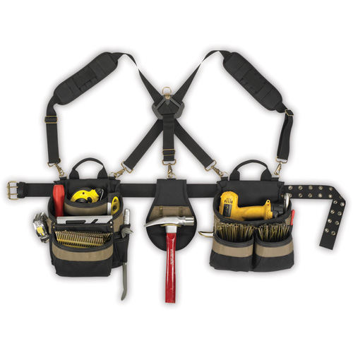 Ceintures combin&eacute;es 5 pi&egrave;ces avec 20 poches Comfortlift, Polyester, Noir EastCoast Offshore Supplies