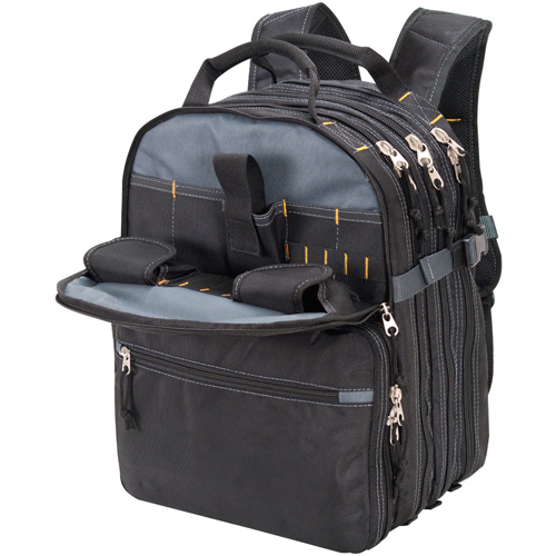 Sacs &agrave; dos pour outils &agrave; 75 pochettes, 13" lo x 17-1/2" la, Noir, Nylon EastCoast Offshore Supplies