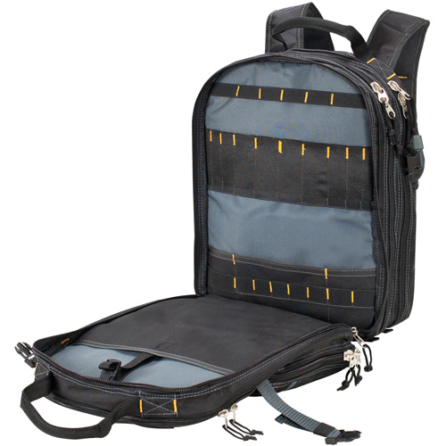 Sacs &agrave; dos pour outils &agrave; 75 pochettes, 13" lo x 17-1/2" la, Noir, Nylon EastCoast Offshore Supplies