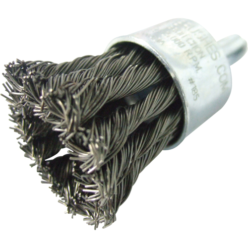 Knotted Wire End Brushes, 1" Dia., 0.020" Wire Dia., 1/4" Shank EastCoast Offshore Supplies