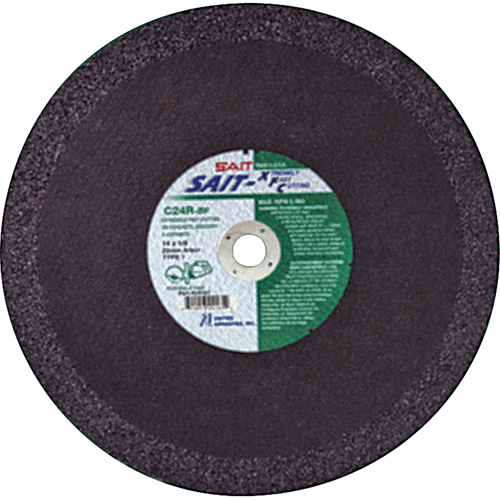 C24R Concrete High Speed Cut-Off Wheel, 12" x 1/8", 1" Arbor, Type 1, Aluminum Oxide, 6300 RPM EastCoast Offshore Supplies