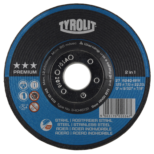 Grinding Wheel, 6" x 9/32", 7/8" Arbor, Type 27 EastCoast Offshore Supplies