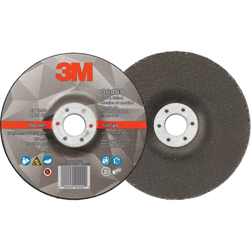 Meule &agrave; tronçonner, 6" x 1/8", Arbre de 7/8", Type 27, C&eacute;ramique EastCoast Offshore Supplies