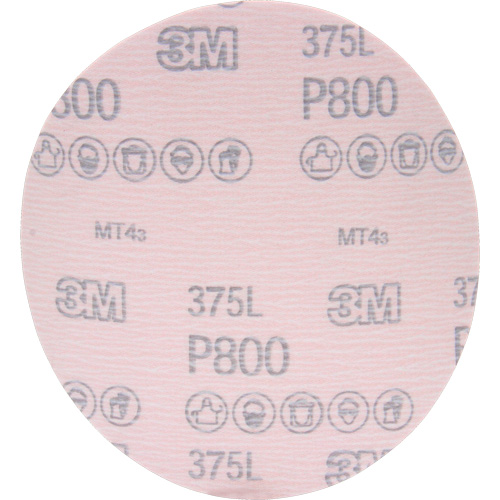 Hookit 375L Film Disc, 6" Dia., P800 Grit, Aluminum Oxide EastCoast Offshore Supplies