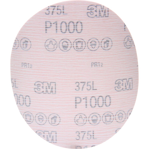 Hookit 375L Film Disc, 6" Dia., P1000 Grit, Aluminum Oxide EastCoast Offshore Supplies
