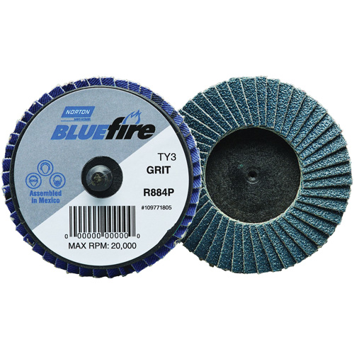 BlueFire&reg; R884P Mini Flap Disc, 2" x Type 27, 40 Grit, Zirconia Alumina EastCoast Offshore Supplies