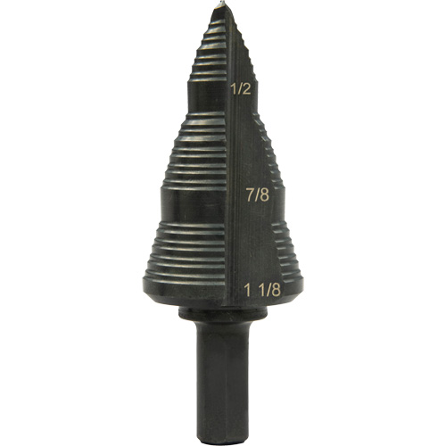 #9 Multi-Hole Step Bit, 3/16" - 1-1/8" , High Speed Steel EastCoast Offshore Supplies