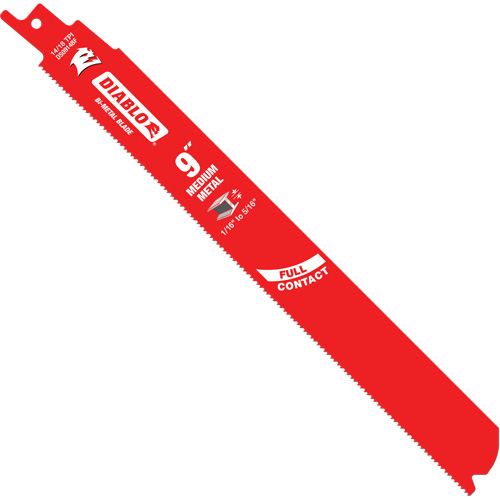 Lame de scie alternative de s&eacute;rie moyenne pour le m&eacute;tal, Bim&eacute;tal, 14-18 Dents par pouce, 9" lo x 1" la EastCoast Offshore Supplies