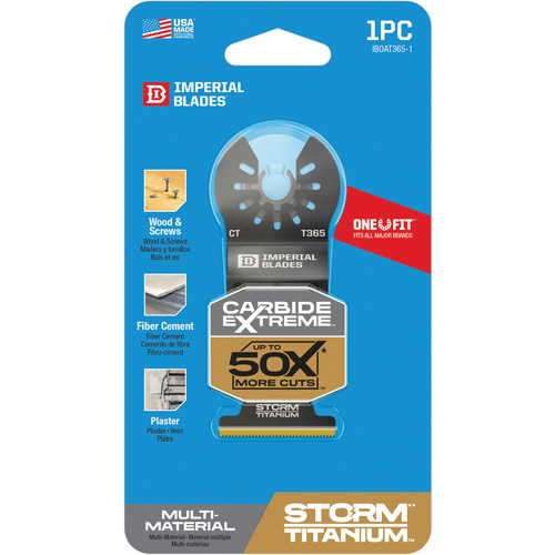 Lame en titane pour mat&eacute;riaux multiples Carbide Extreme Storm One Fit EastCoast Offshore Supplies
