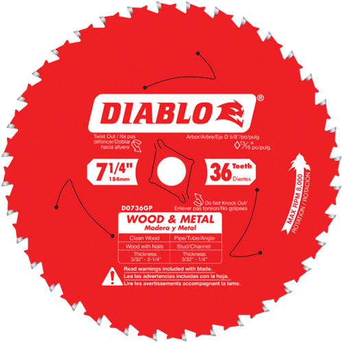 Steel Demon Cermet II Saw Blade, 7-1/4", 36 Teeth, Metal Use EastCoast Offshore Supplies