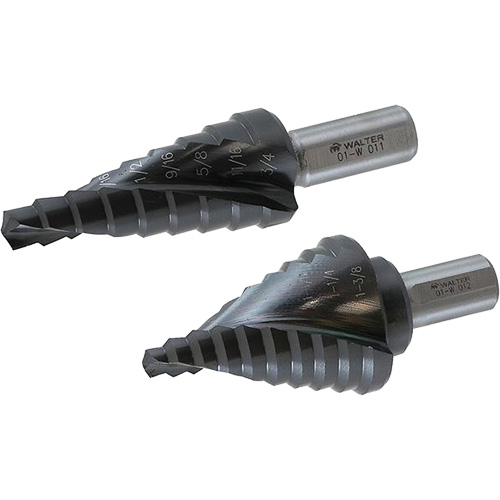 Multi-Step Step Drill Bit, 1/4" - 1" , Titanium EastCoast Offshore Supplies