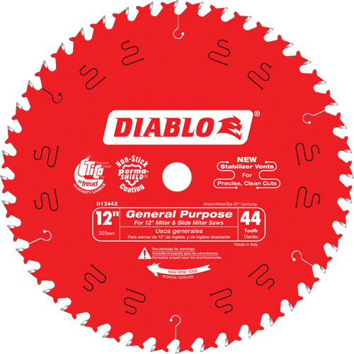 Saw Blades - General Purpose, 12", 44 Teeth, Wood Use EastCoast Offshore Supplies