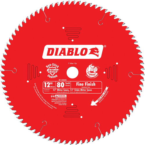 Contractor Saw Blades - Fine Finishing Saw Blades, 12", 80 Teeth, Wood Use EastCoast Offshore Supplies