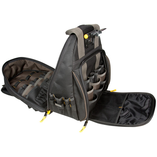 Sacs &agrave; dos pour outils Techgear &agrave; 53 pochettes, 16" lo x 13-1/4" la, Noir, Polyester EastCoast Offshore Supplies