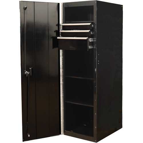 RX Series Side Cabinet, 3 Drawers, 19" W x 25" D x 61" H, Black EastCoast Offshore Supplies