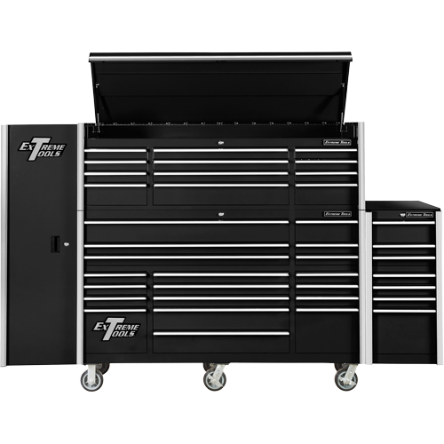 RX Series Side Cabinet, 3 Drawers, 19" W x 25" D x 61" H, Black EastCoast Offshore Supplies