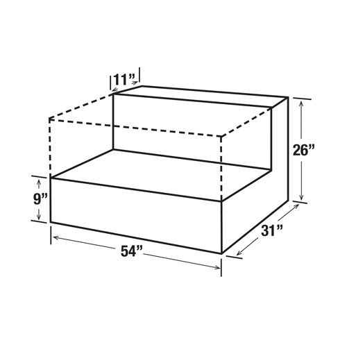 Steel Fuel Transfer Tank, Steel, 100 Gal. Capacity, Black EastCoast Offshore Supplies
