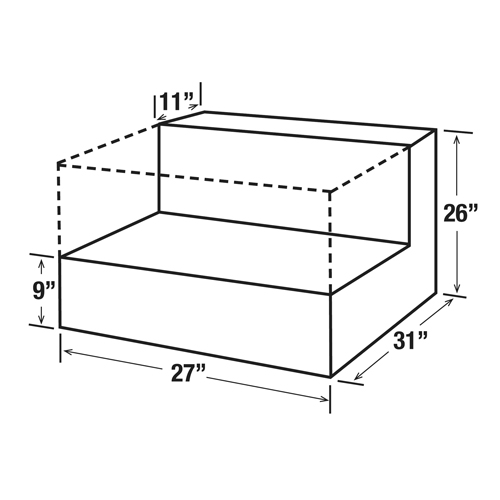 Steel Fuel Transfer Tank, Steel, 48 gal. Capacity, White EastCoast Offshore Supplies
