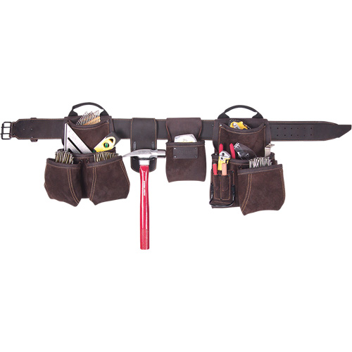 Deluxe Contractor's Tool Belt, Leather, Tan EastCoast Offshore Supplies