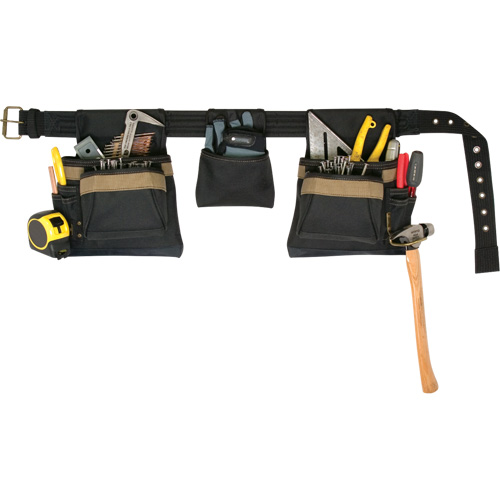 Deluxe Tool Belt Combo, Polyester, Black EastCoast Offshore Supplies