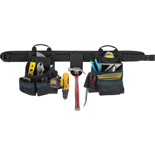 Electrician's Tool Belt, Polyester, Black EastCoast Offshore Supplies