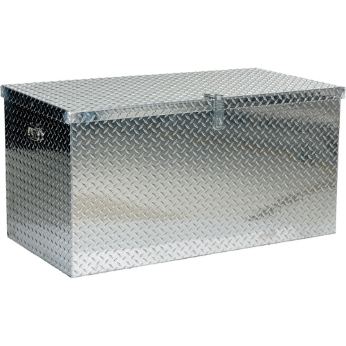 Aluminum Treadplate Portable Tool Box, 25-1/16" D x 49-1/4" W x 24" H, Silver EastCoast Offshore Supplies
