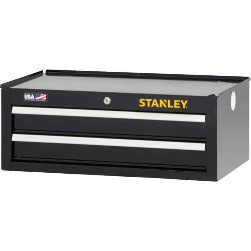 300 Series Middle Tool Chest, 26" W, 2 Drawers, Black EastCoast Offshore Supplies