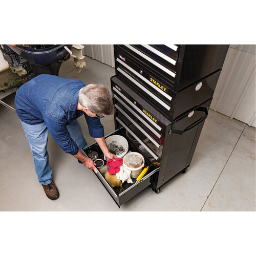 300 Series Middle Tool Chest, 26" W, 2 Drawers, Black EastCoast Offshore Supplies