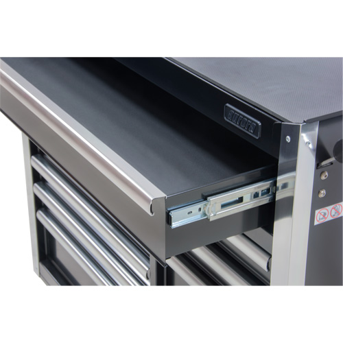 Chariot &agrave; outils industriel, 11 tiroirs, 41" la x 18-3/4" p x 39-1/3" h, Noir EastCoast Offshore Supplies