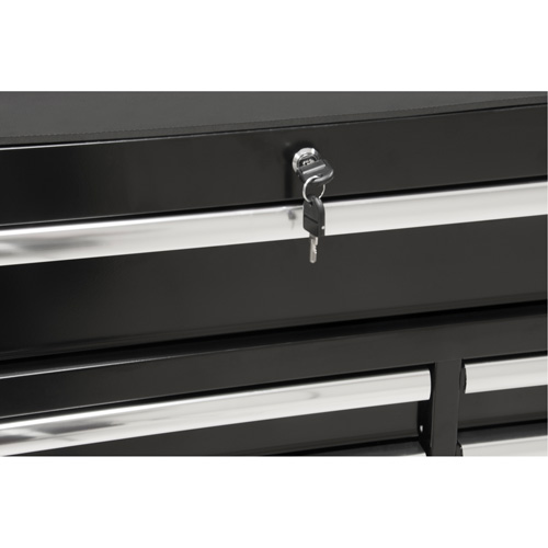 Chariot &agrave; outils industriel, 11 tiroirs, 41" la x 18-3/4" p x 39-1/3" h, Noir EastCoast Offshore Supplies