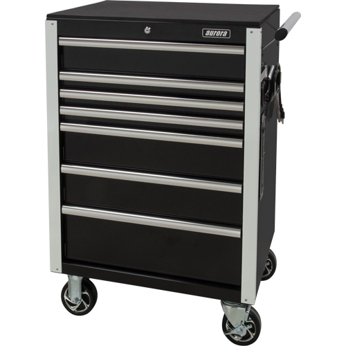 Heavy-Duty Tool Cart, 7 Drawers, 28" W x 22" D x 42-3/8" H, Black EastCoast Offshore Supplies