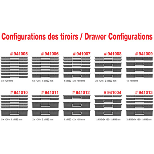 Mobile Tool Chest With Drawers, 6 Drawers, 22-4/5" W x 15" D x 18" H, Black EastCoast Offshore Supplies