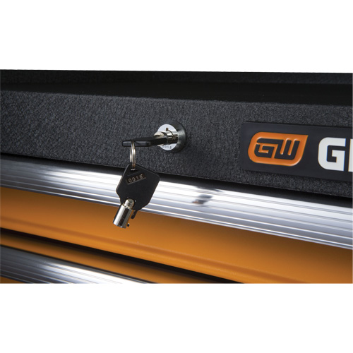 Coffre &agrave; outils de s&eacute;rie GSX, 26" la, 4 tiroirs, Noir/Orange EastCoast Offshore Supplies